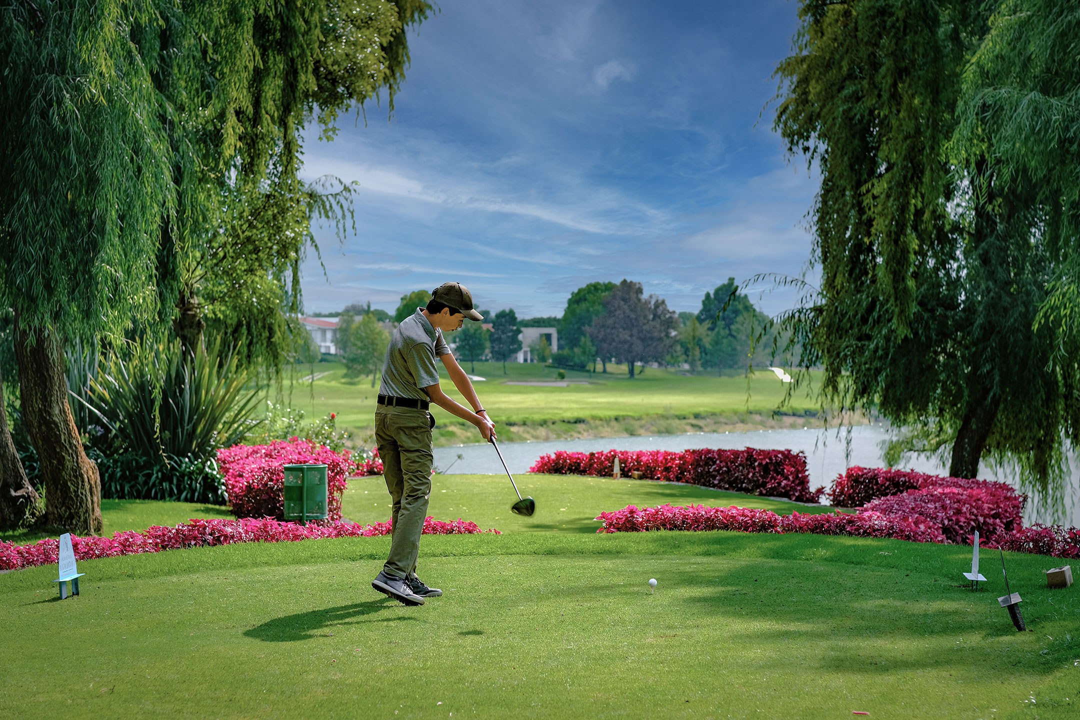 Campo de Golf Hacienda Cantalagua — Golfista en el tee